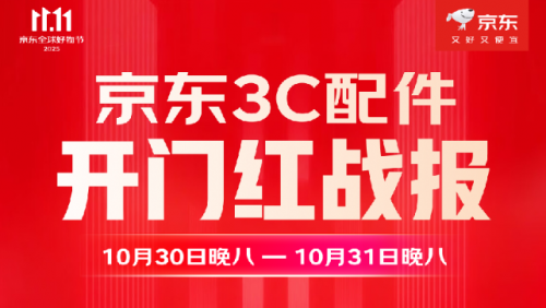 昊天优配 京东11.11 3C配件开门红商品让利超百万件 大功率充电宝同比超80%