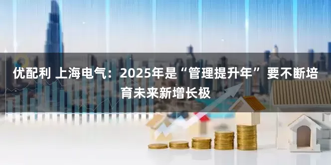 优配利 上海电气：2025年是“管理提升年” 要不断培育未来新增长极